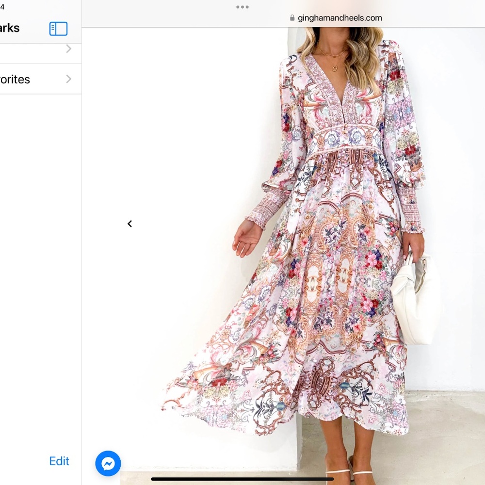 Elegant midi-dress. Feminine glamour, new with tags